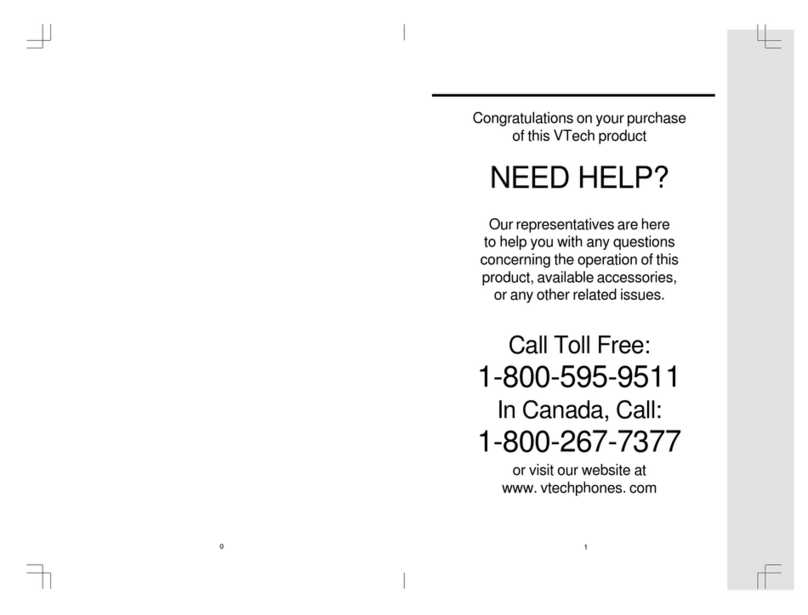 V-tech t2453 - Cordless Phone - Operation User manual