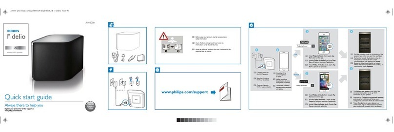 Philips Fidelio AW3000 quick start guide