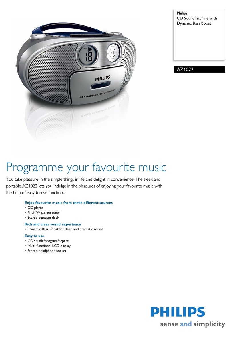 Philips AZ1022 User manual