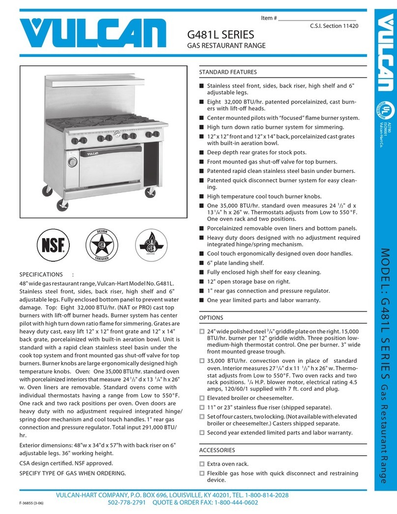Vulcan-Hart G481L User manual