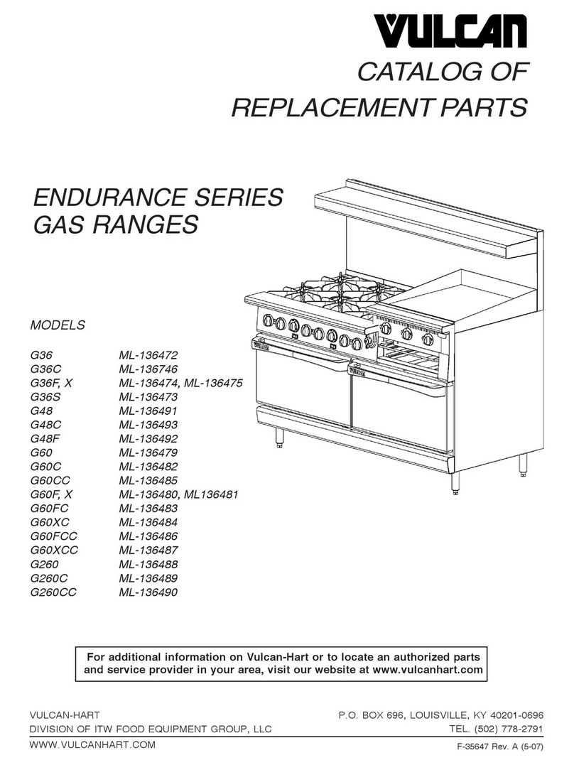 Vulcan-Hart G260 Replacement parts