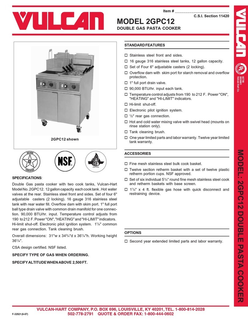 Vulcan-Hart 2GPC12 User manual