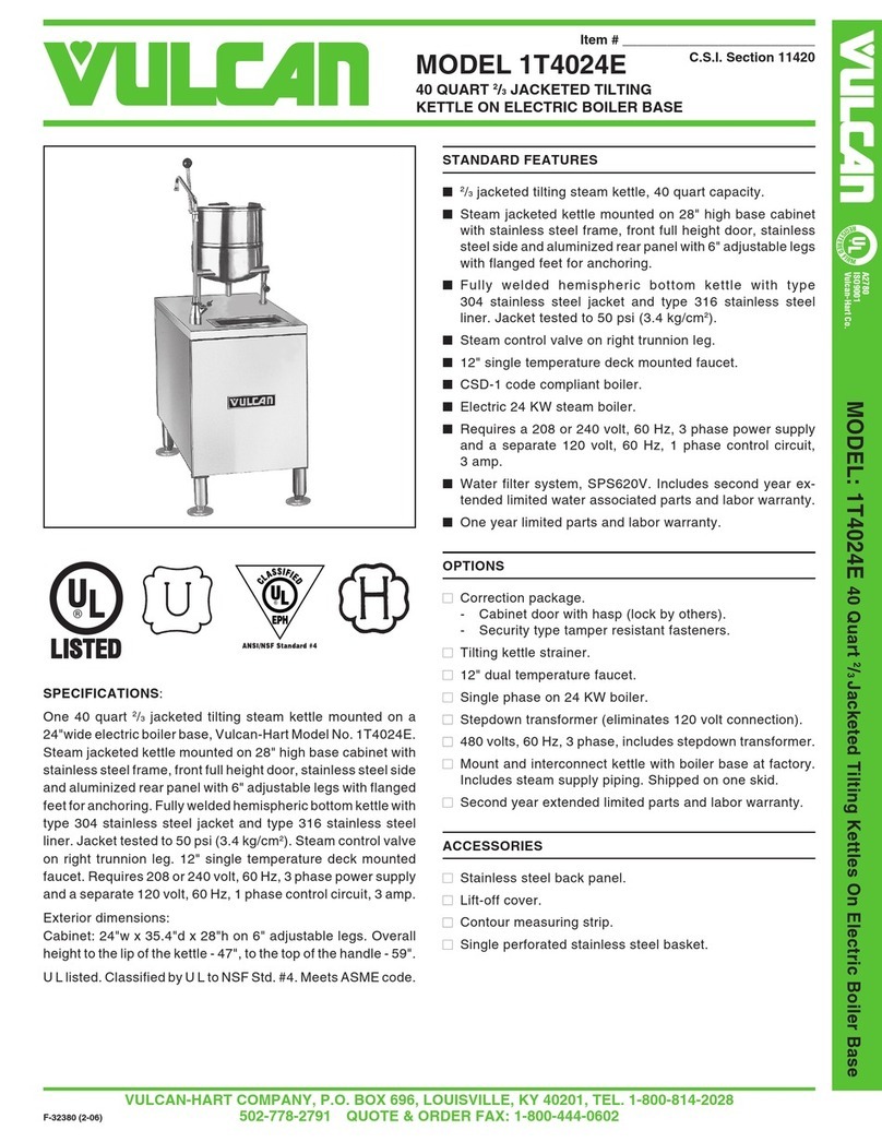 Vulcan-Hart 1T4024E Specifications