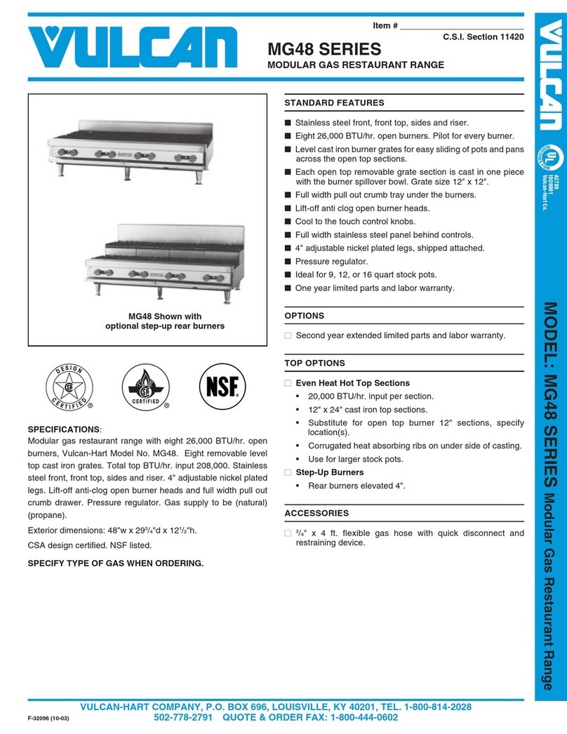 Vulcan-Hart MG48 Specifications