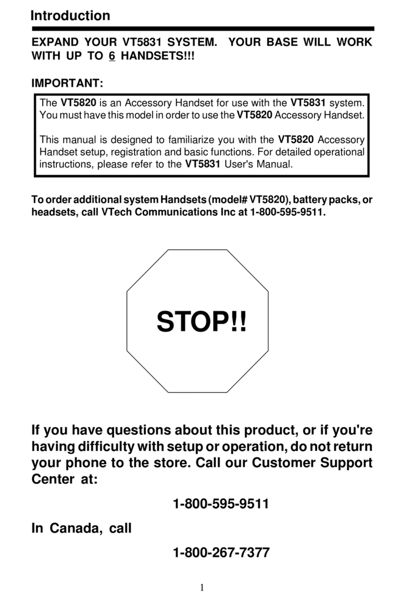 V-tech vt5820 User manual