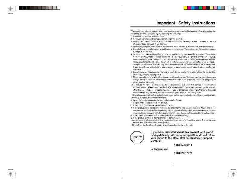 V-tech vt2458 User manual