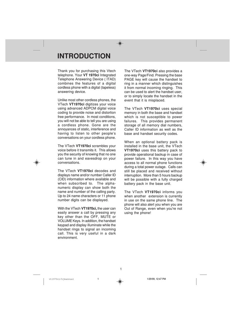 V-tech vt1970 User manual