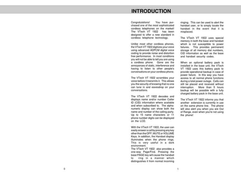 V-tech vt1922 User manual V-tech vt1922 User manual