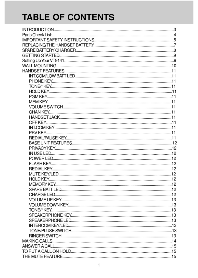 V-tech vt9141 User manual