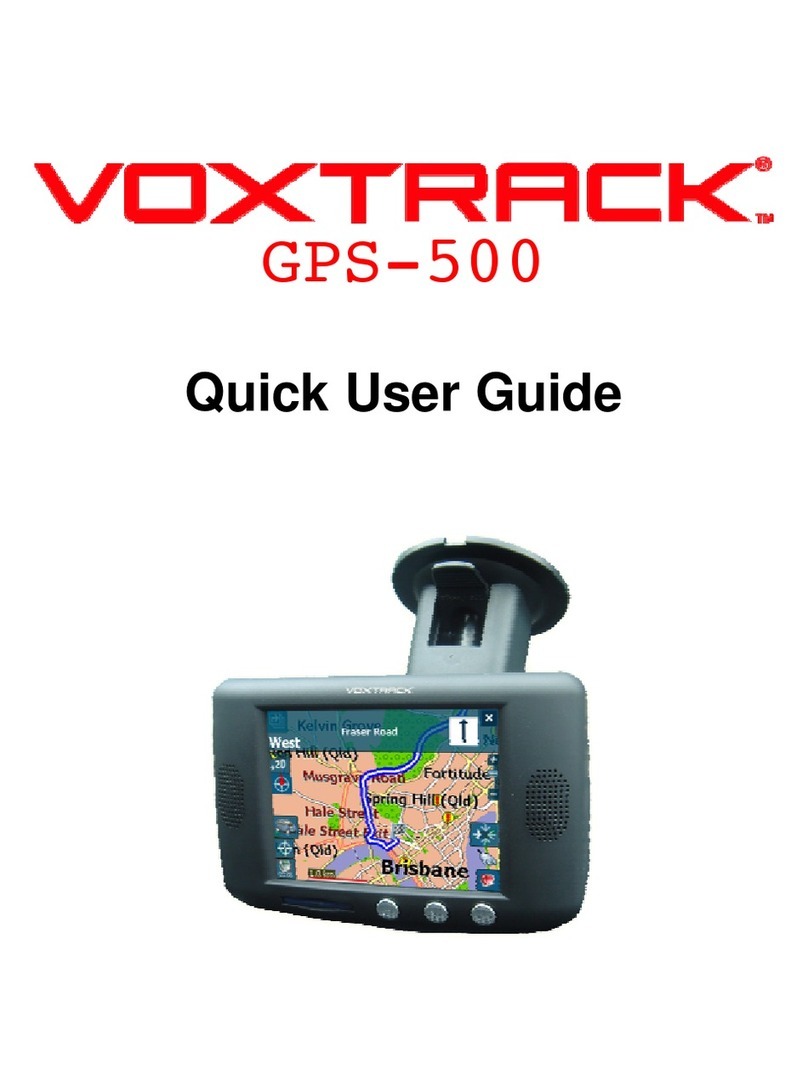 Voxson Voxtrack GPS500 Quick user guide