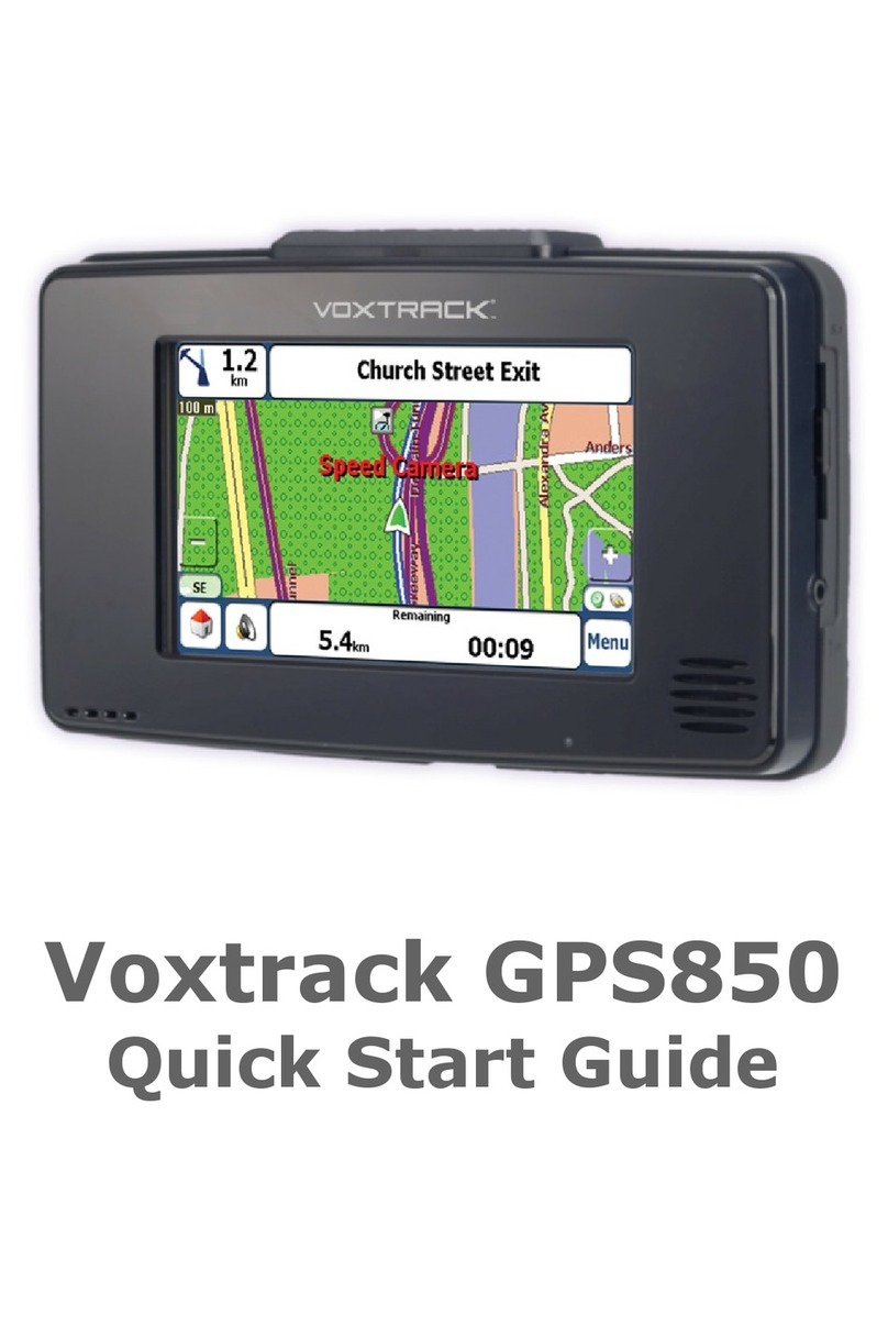 Voxson Voxtrack GPS850 quick start guide