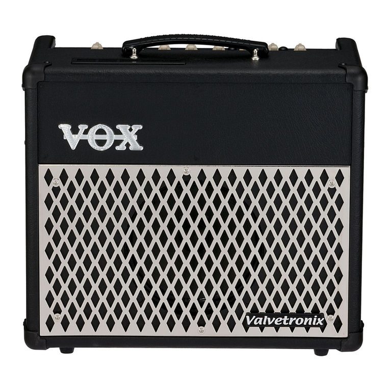 Vox Valvetronix VT30 User manual