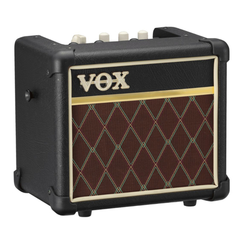 Vox MINI3 User manual Vox MINI3 User manual