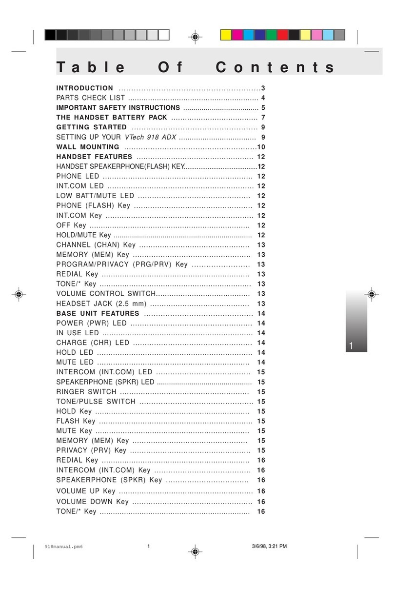 V-tech 918 ADX User manual