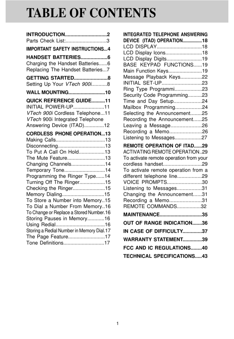 V-tech 900i User manual