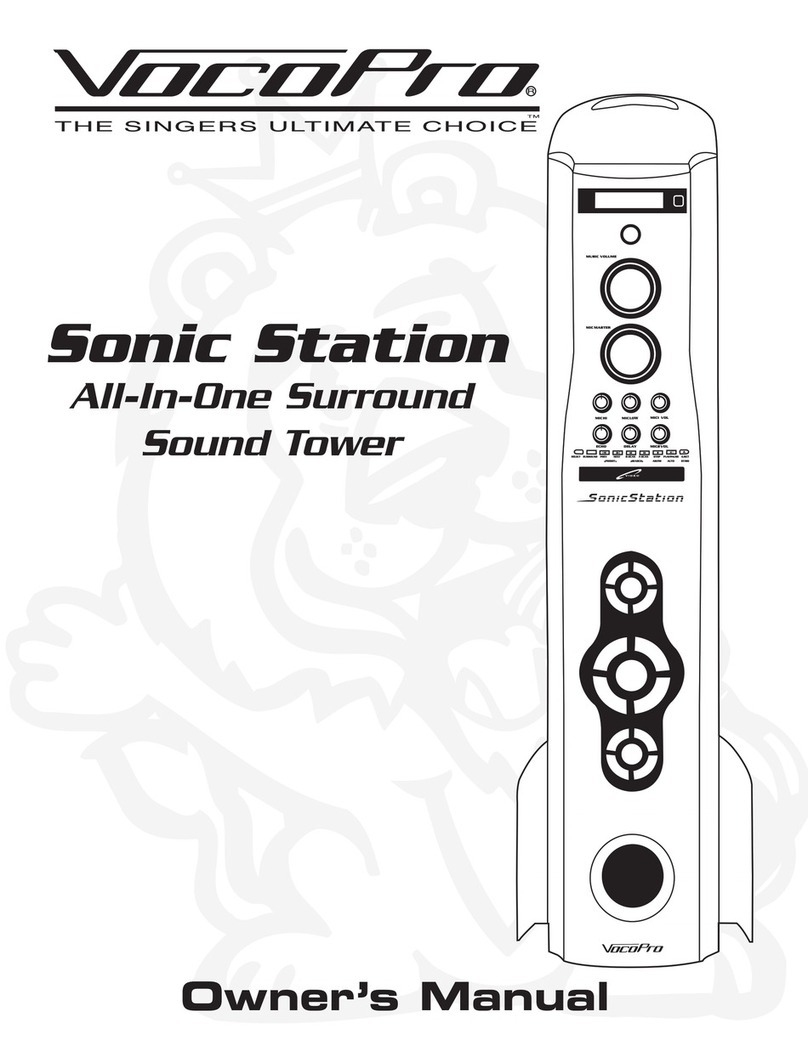 VocoPro SONIC STATION owner's manual