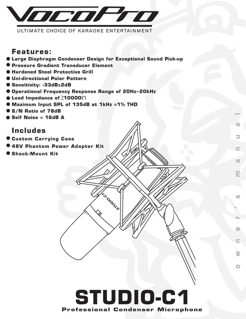 VocoPro STUDIO-C1 owner's manual