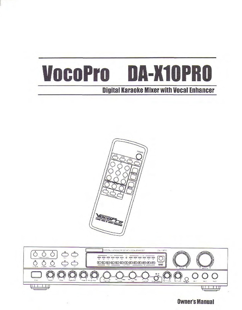 VocoPro DA-X10 PRO user guide