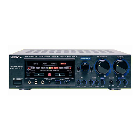 VocoPro DA-9800RV User manual
