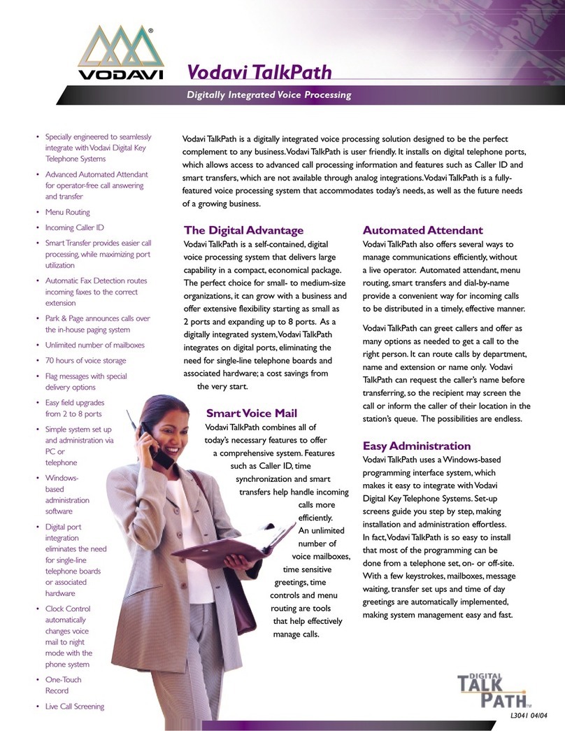 Vodavi TalkPath User manual