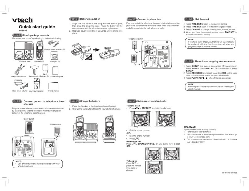 V-tech mi6885 User manual