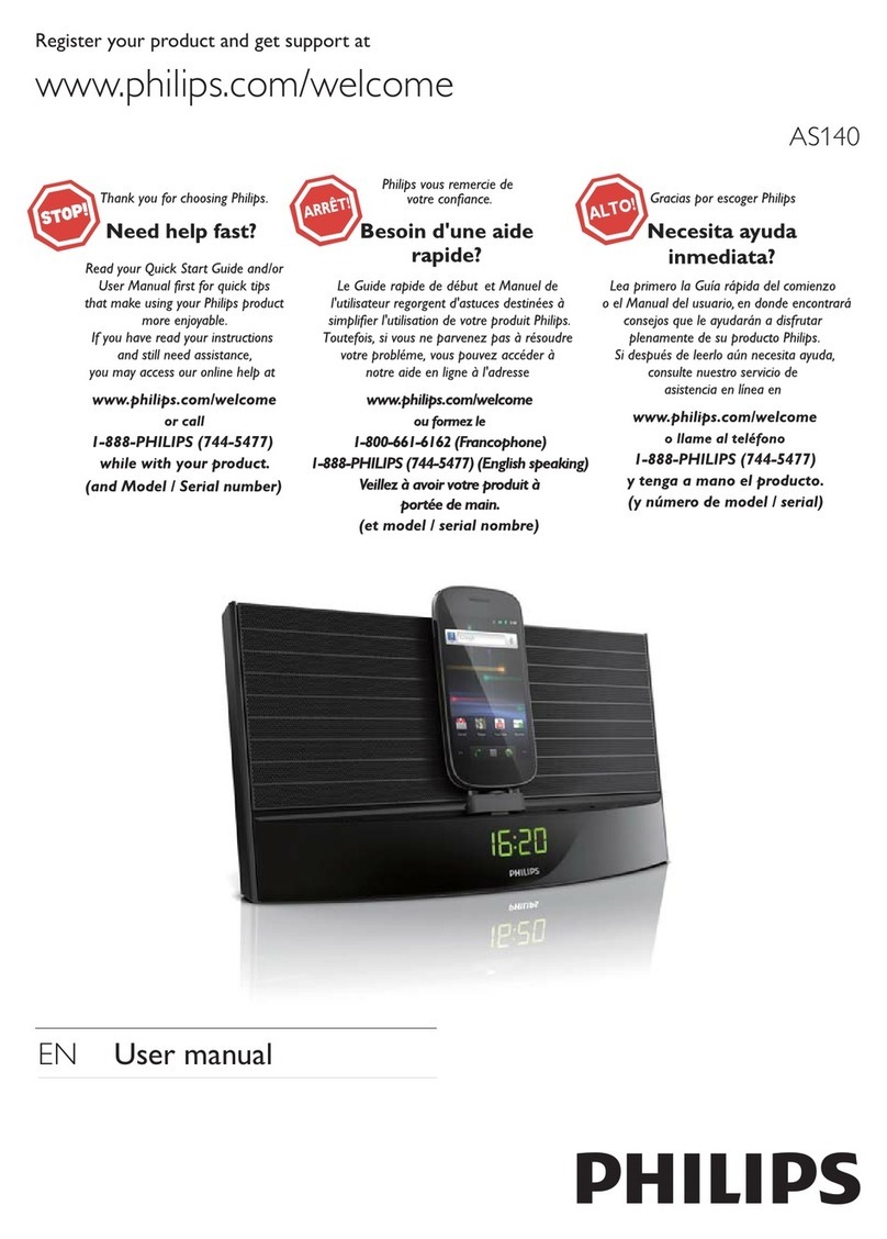 Philips AS140 User manual
