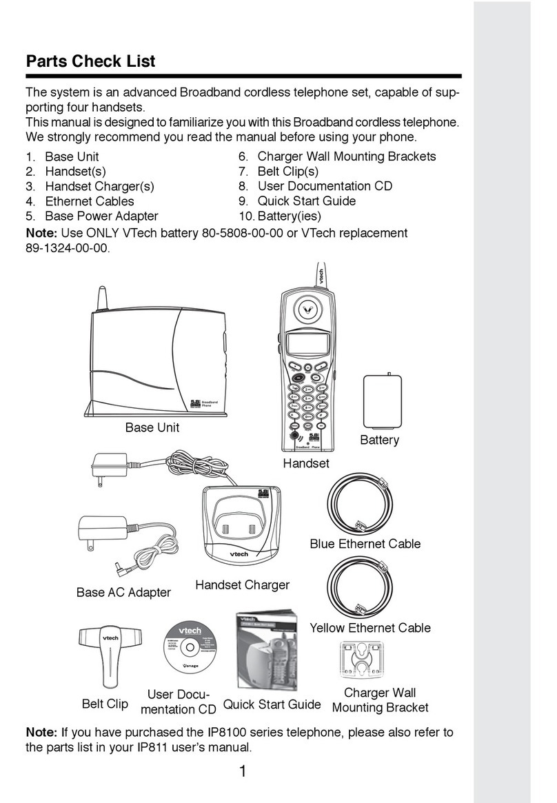 V-tech Vonage IP 8100-2 User manual
