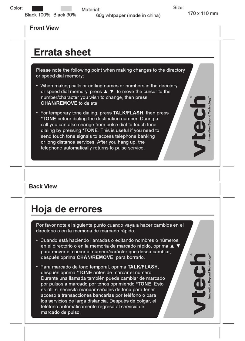 V-tech ia5870 User manual