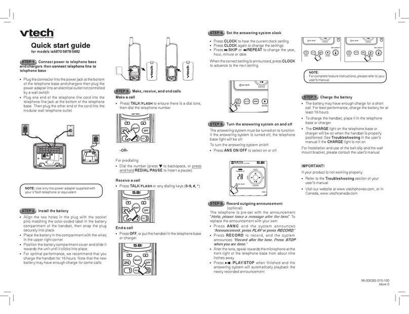 V-tech ia5870 User manual