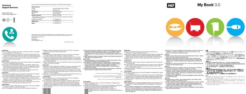Western Digital My Book 3.0 WDBAAK0020HCH User manual