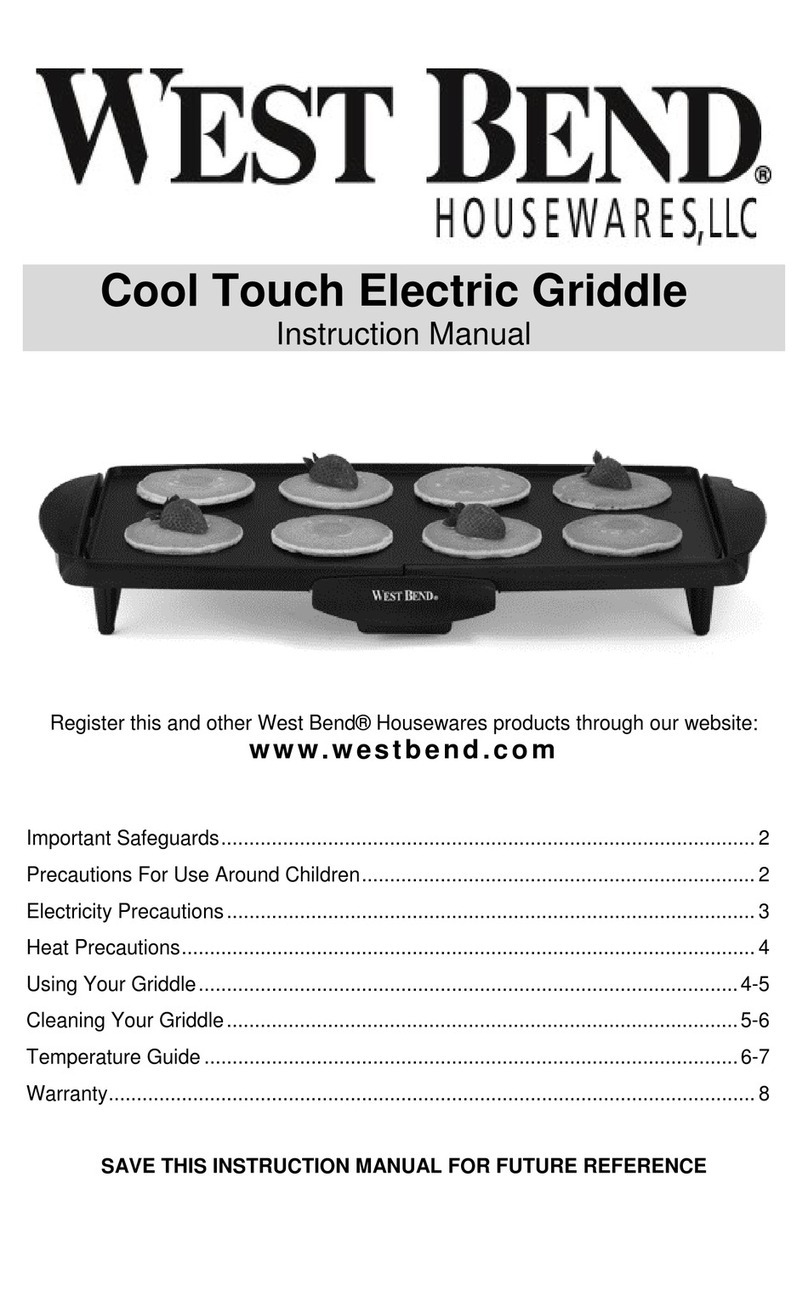 West Bend 76220 instruction manual
