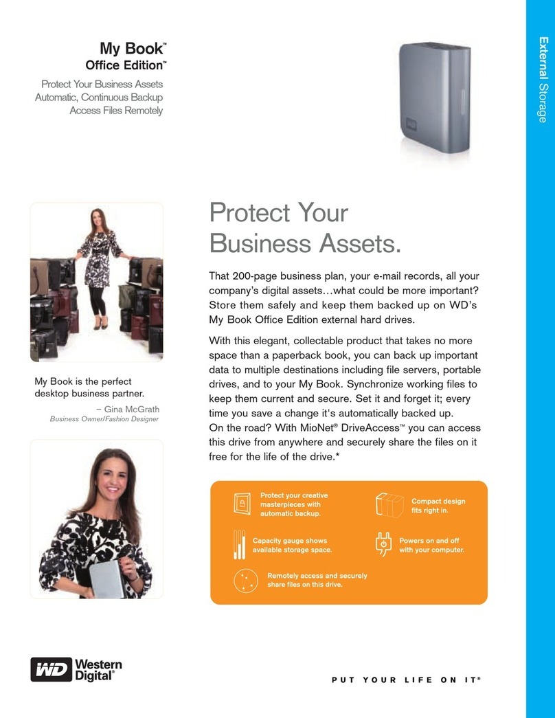 Western Digital My Book WDH1B10000 User manual