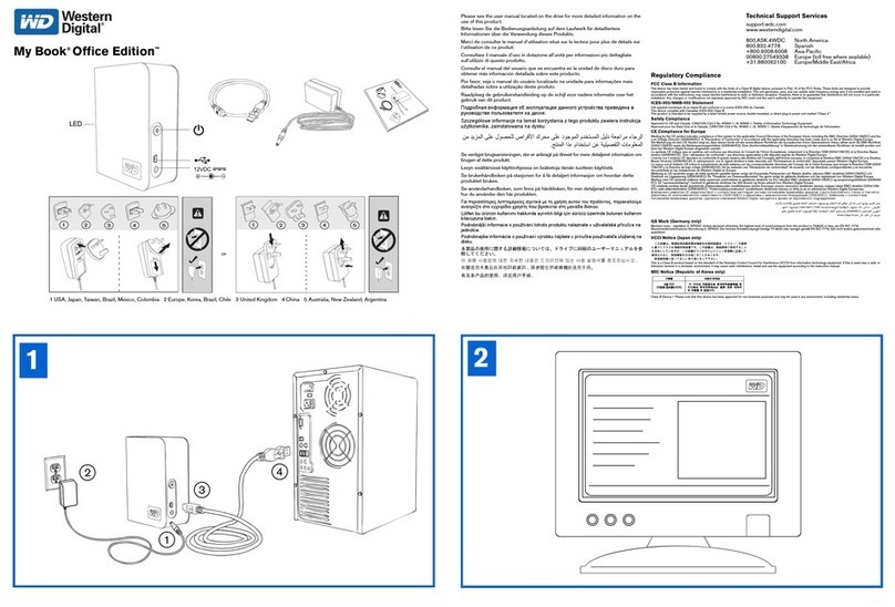 Western Digital My Book WDH1B10000 User manual