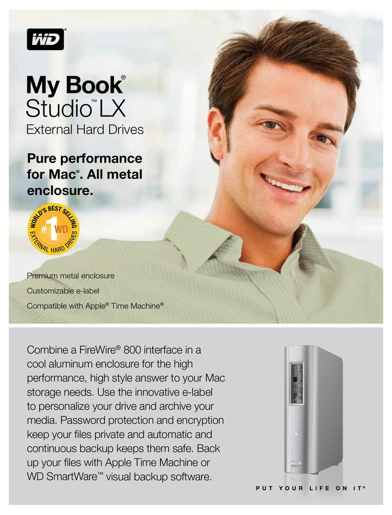 Western Digital WDBACH0020HAL - My Book Studio LX User manual