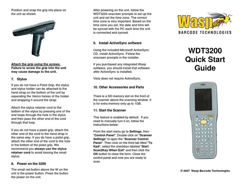 Wasp WDT 3200 User manual