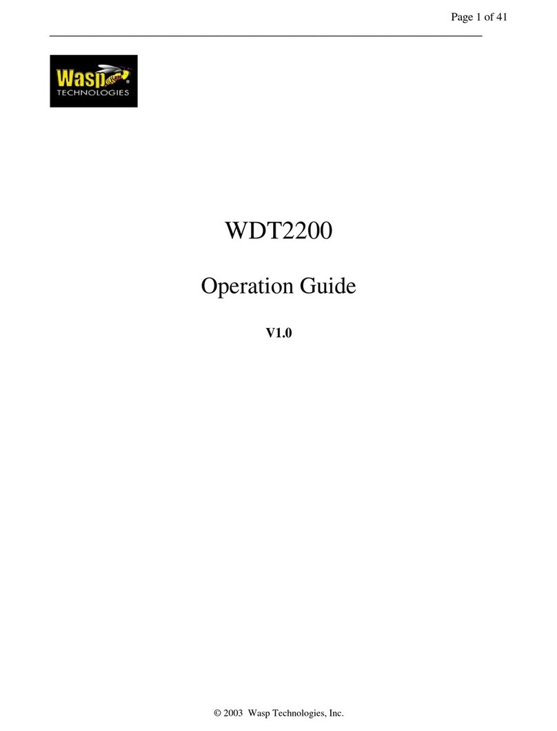 Wasp WDT2200 User manual Wasp WDT2200 User manual