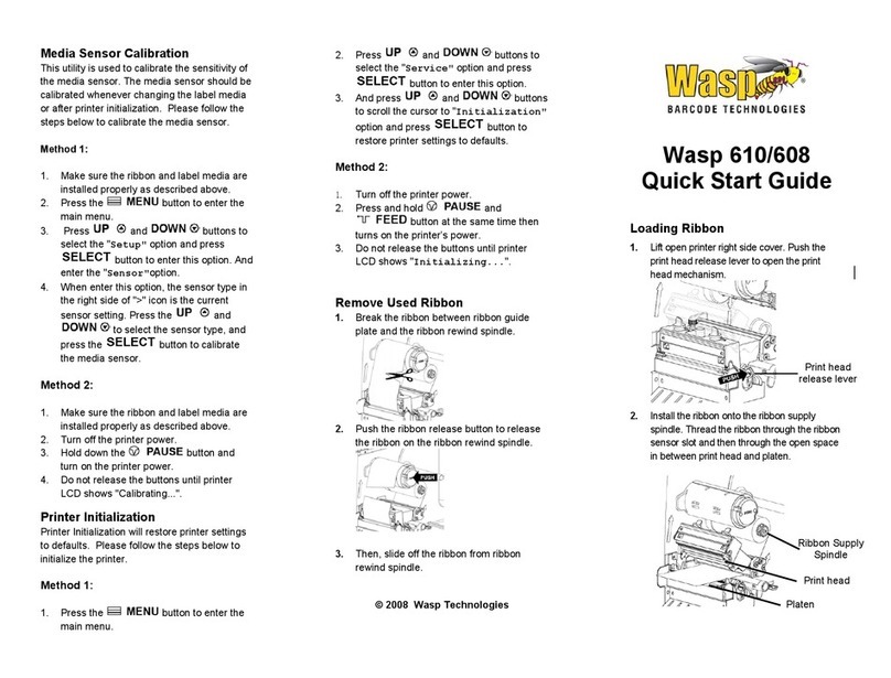 Wasp WPL608 User manual