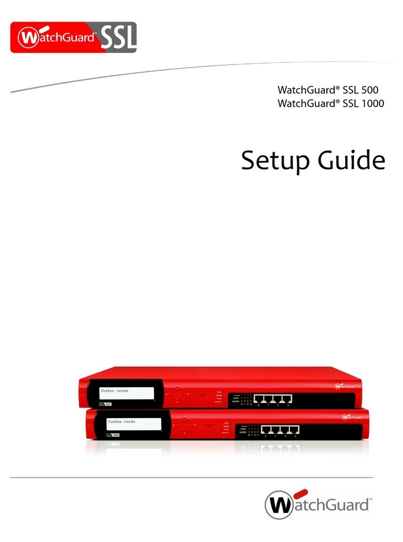 Watchguard SSL 1000 User manual
