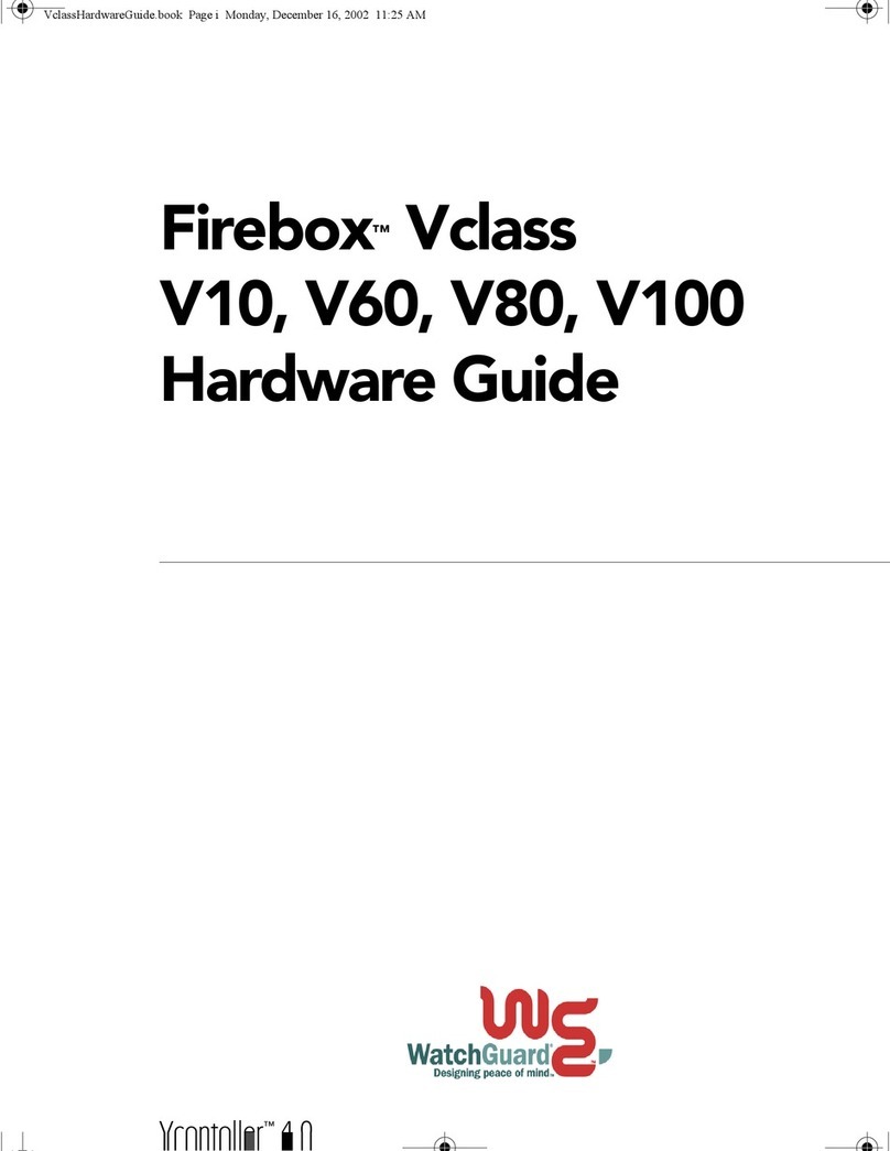 Watchguard Firebox V10 Installation instructions Watchguard Firebox V10 Installation instructions