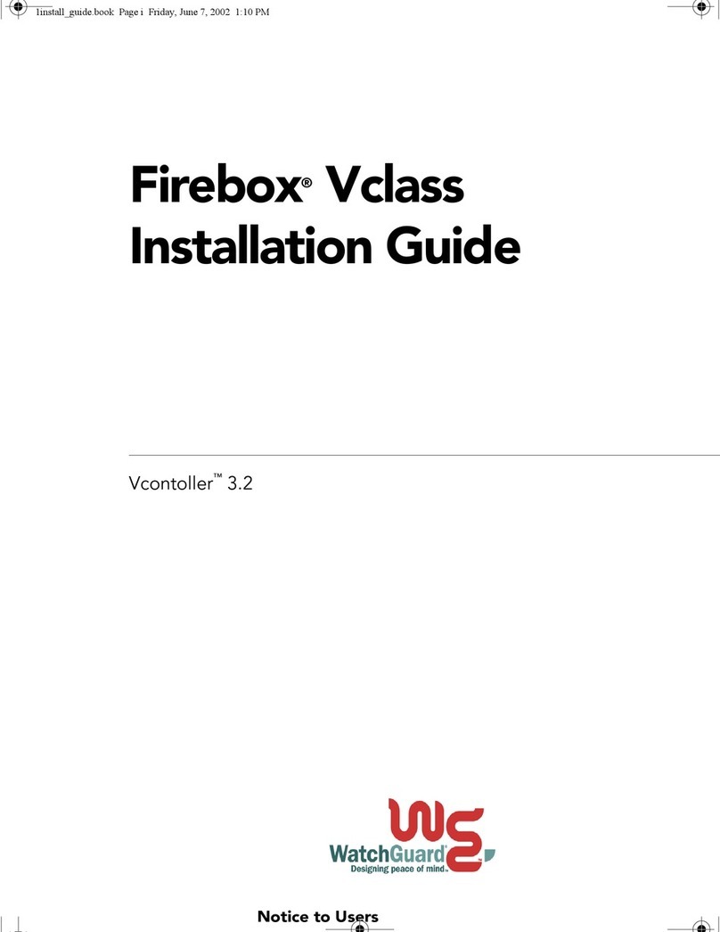 Watchguard Firebox V10 User manual