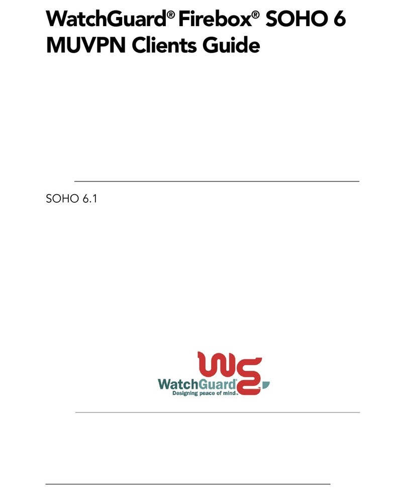 Watchguard Firebox SOHO 6 Wireless User manual