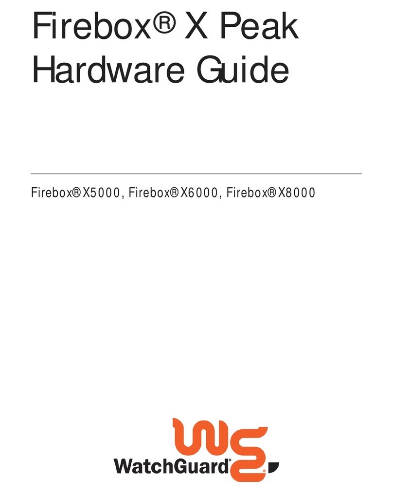 Watchguard Firebox X5000 Installation instructions