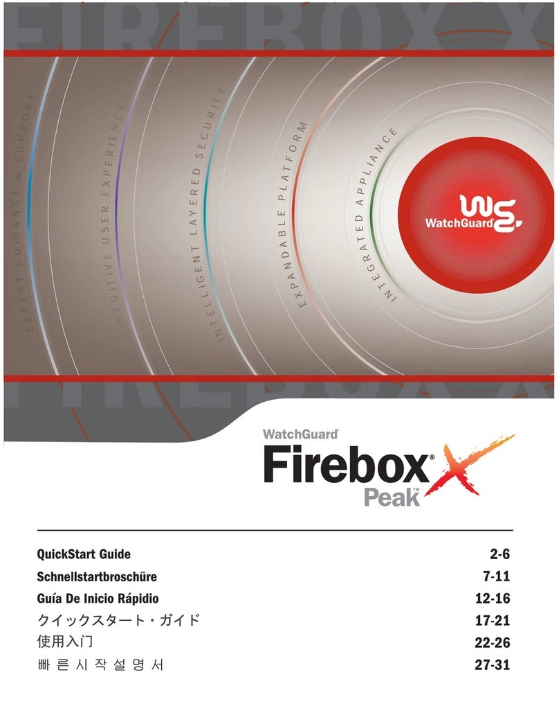 Watchguard Firebox X5000 User manual