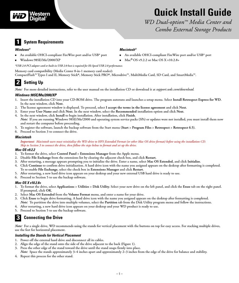 Western Digital WDXB3200JB User manual