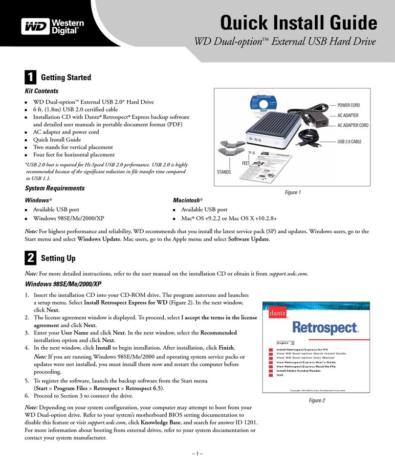 Western Digital WDXUB3200JB - Dual-Option USB User manual
