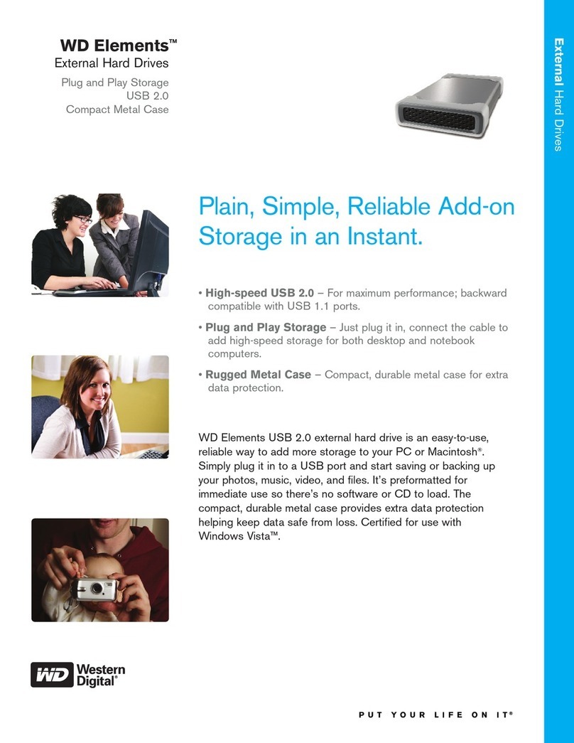 Western Digital WDE1MS1200 User manual