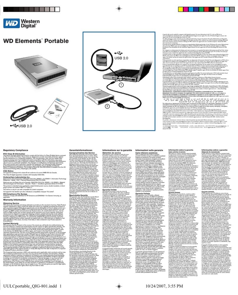 Western Digital WDE1MS1200 installation guide