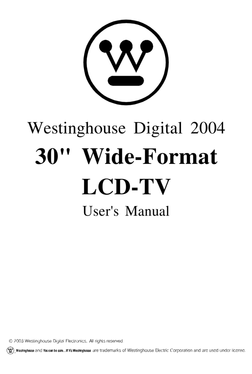 Westinghouse W33001 - Widescreen LCD Flat Panel HD-Ready... User manual Westinghouse W33001 - Widescreen LCD Flat Panel HD-Ready... User manual