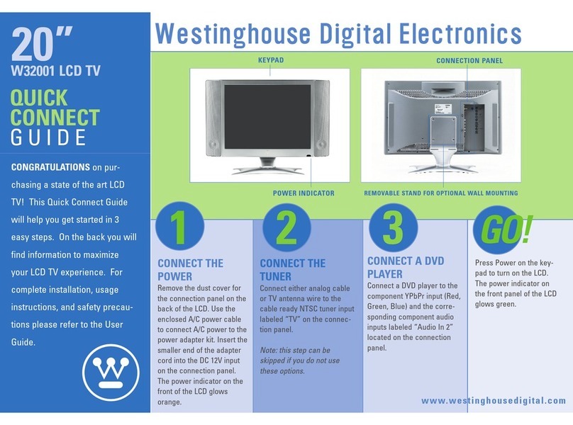 Westinghouse W32001 Quick connect guide