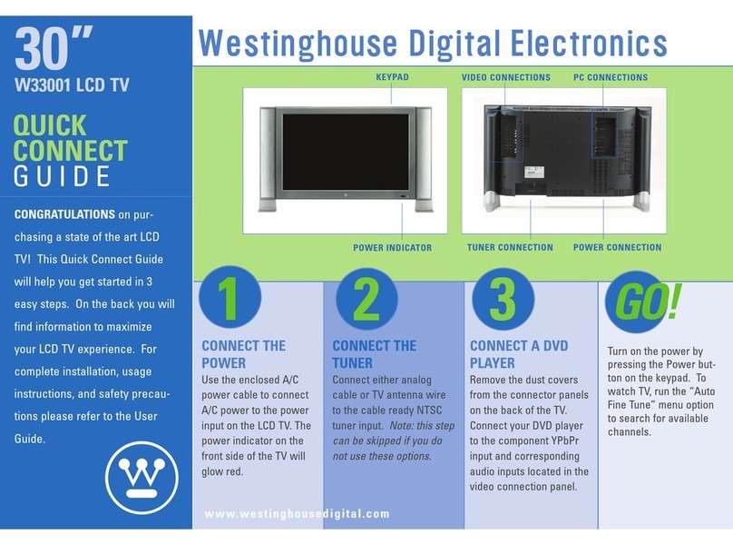Westinghouse W33001 - Widescreen LCD Flat Panel HD-Ready... Assembly instructions Westinghouse W33001 - Widescreen LCD Flat Panel HD-Ready... Assembly instructions